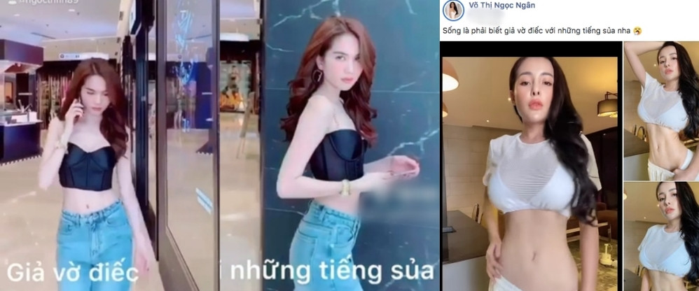 Ngay lúc này đây, khán giả tiếp tục tranh cãi vì thấy rằng Ngân 98 đang ngày càng đi theo con đường của người đẹp gốc Trà Vinh. Dù cô từng khẳng định không muốn liên quan đến Ngọc Trinh nhưng việc liên tục khẳng định mình sở hữu eo 49cm có thể soán ngôi eo 53cm của "đàn chị", dùng eo đeo kính hay cả phát ngôn: "Sống là phải biết giả vờ điếc với những tiếng sủa" cũng đều xuất phát từ "nữ hoàng nội y".