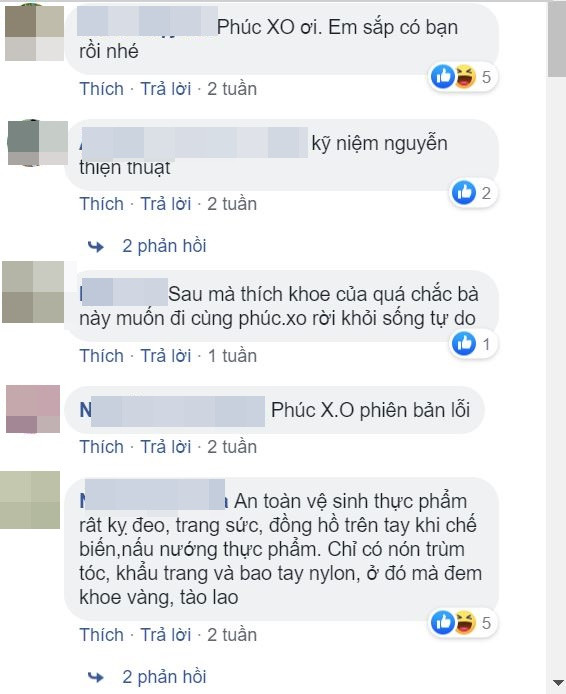 Nhiều người tò mò và ngưỡng mộ độ giàu có của chủ quán ốc. Cũng có ý kiến cho rằng chủ quán "học đòi" Phúc XO để quảng cáo cửa hàng.