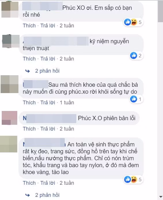 Nhiều người tò mò và ngưỡng mộ độ giàu có của chủ quán ốc. Cũng có ý kiến cho rằng chủ quán "học đòi" Phúc XO để quảng cáo cửa hàng.