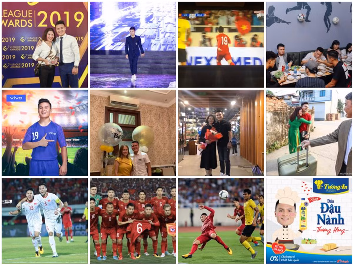 Trên trang cá nhân của Quang Hải hiện tại chỉ đăng tải hình ảnh liên quan đến công việc và gia đình, cầu thủ của tuyển Việt Nam đã xoá toàn bộ ảnh của người cũ, không để lại bất kỳ "dấu vết" nào.