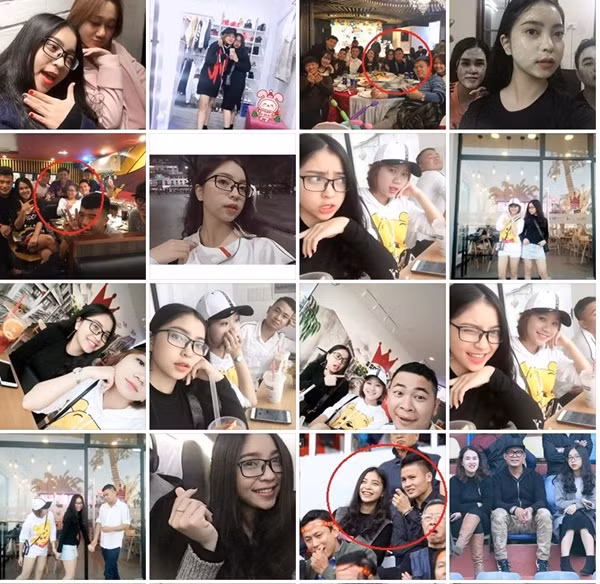 Khi còn yêu nhau, Nhật Lê và Quang Hải cùng chơi thân với hội cầu thủ của CLB Hà Nội, thế nhưng khi chia tay, cô nàng dường như không còn gặp gỡ hay đi chơi cùng hội bạn này nữa.