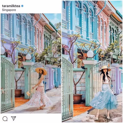 Thậm chí, CĐM còn chỉ ra được những dấu vết cắt ghép, photoshop trong ảnh mà Mina Phạm đăng tải.