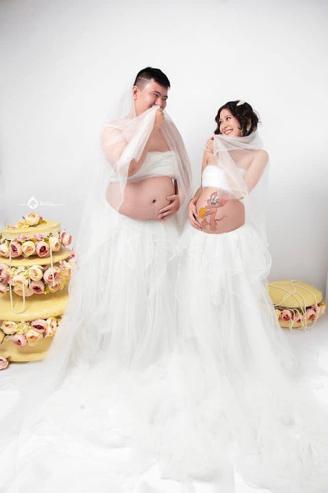 Chồng hóa bụng bầu cực yêu, động viên vợ trước ngày sinh - Hình 3 Chong hoa bung bau cuc yeu, dong vien vo truoc ngay sinh-Hinh-3