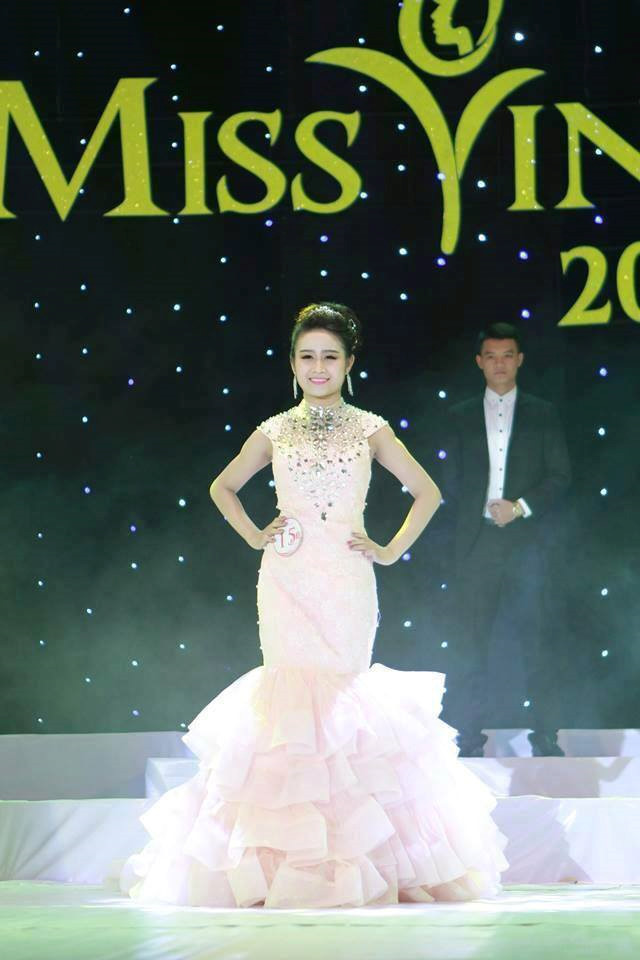 Ngọc Quyên cũng từng gây ấn tượng tại Miss Vinh 2014 nhờ vẻ ngoài gây thiện cảm với người đối diện.