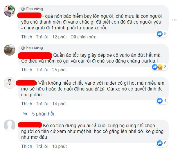 Mọi người hầu hết đều cho rằng chàng xe ôm công nghệ đã có một "chiếc sừng" dài trên đầu mà không hay biết. "Không có tiền đừng yêu ai cả, cuối cùng họ cũng chỉ chọn người có tiền cứ xem như một bài học cố gắng lên nhé đời không giống như mơ đâu" - dân mạng bình luận.