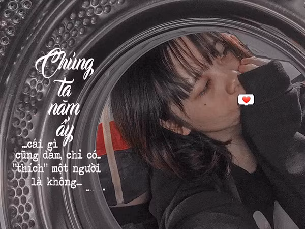 Chỉ với chiếc máy giặt đơn giản, nhiều bạn cho ra đời những bức ảnh cực deep. Đã thế lại còn lồng chữ, chỉ màu cho thêm ảo.