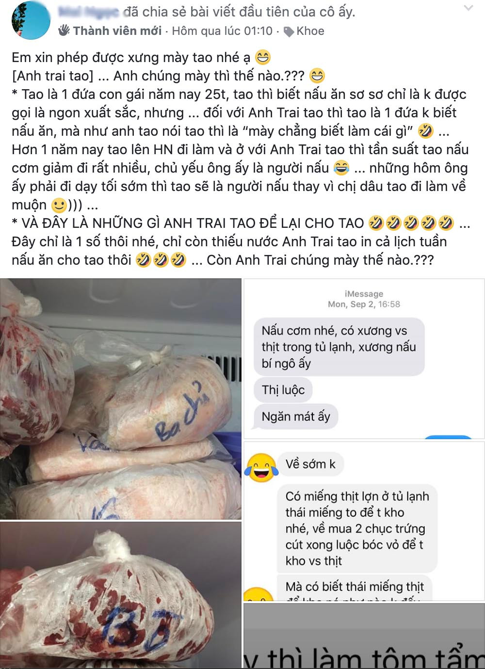 Anh trai nha nguoi ta: Khong muon em gai 25 tuoi vao bep nau com