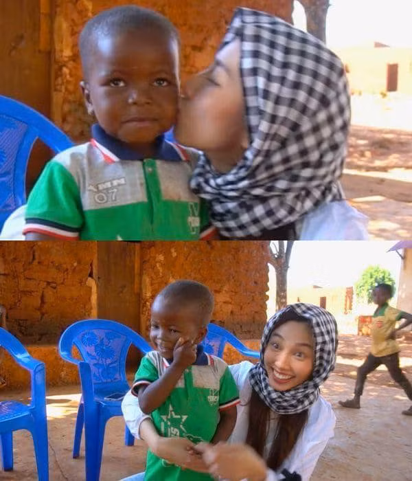 Clip hoa hậu Thùy Tiên thơm má Lôi con nhưng bị cậu bé từ chối, tỏ vẻ không thích từng khiến netizen cười bò.