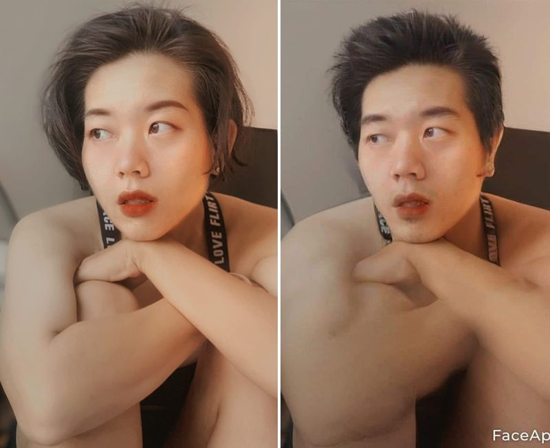 Bạn chỉ cần chụp ảnh selfie với khung cho sẵn hoặc chọn ảnh đã chụp ở trong bộ nhớ điện thoại. Sau đó bạn có thể chọn các hiệu ứng biến đổi khuôn mặt để biến thành "soái ca" hay "hotgirl".