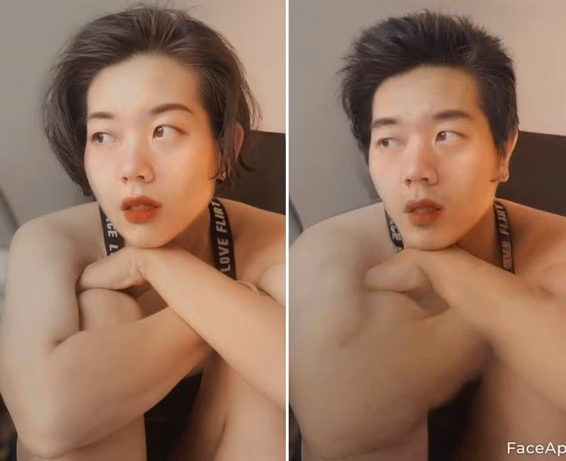 Bạn chỉ cần chụp ảnh selfie với khung cho sẵn hoặc chọn ảnh đã chụp ở trong bộ nhớ điện thoại. Sau đó bạn có thể chọn các hiệu ứng biến đổi khuôn mặt để biến thành "soái ca" hay "hotgirl".