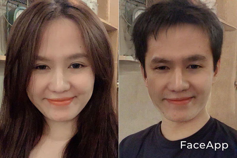 Rất nhanh chóng, trên Facebook đã xuất hiện rất nhiều người "chuyển giới" từ khi ứng dụng này được mở ra. Con gái thì biến thành con trai, nam nhân bất ngờ trở thành nữ nhân mà không phải tốn tiền phẫu thuật thẩm mỹ.