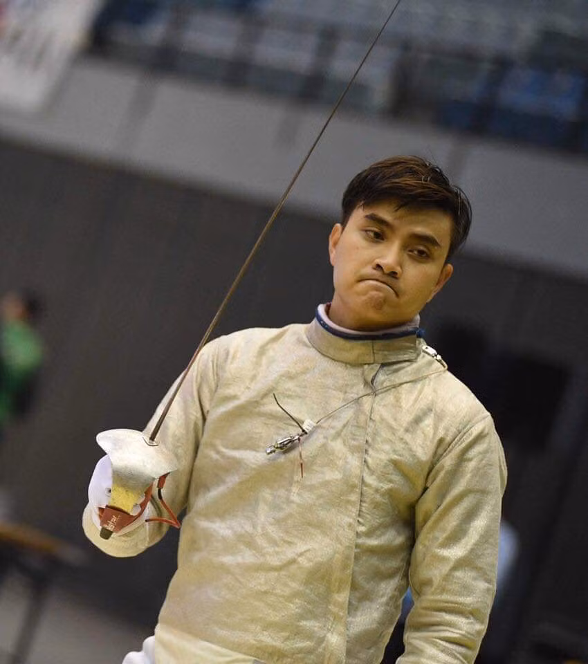 Vũ Thành An, sinh năm 1992, là kiếm thủ quen mặt của làng thể thao Việt Nam. Anh cao 1m87 và sở hữu khuôn mặt mĩ nam.