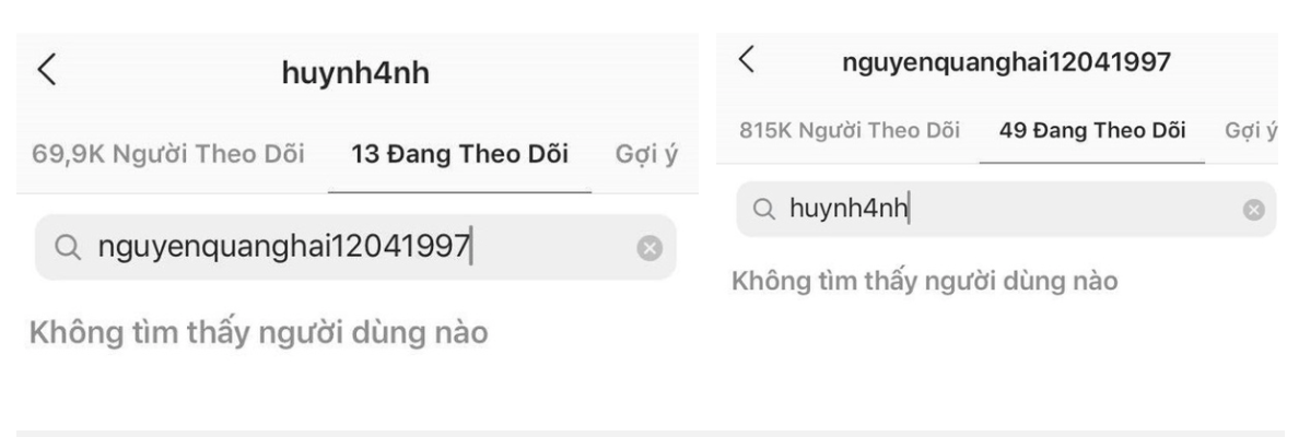 Cặp đôi này liên tục có những hành động khó hiểu khiến fan phải chóng mặt theo dõi, chỉ mới đây thôi họ phát hiện Quang Hải và Huỳnh Anh đều đã bỏ theo dõi nhau trên mạng xã hội. Chuyện này cũng không bất ngờ vì nó đã lặp đi lặp lại nhiều lần.