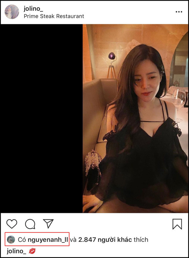 Chính bởi thế, khi tiền vệ Nguyễn Tuấn Anh bất ngờ "thả tim" ảnh của Ông Thoại Liên, nhiều người hâm mộ đặt ra nghi vấn liệu rằng giữa cả hai đang có liên quan tình cảm hay không?