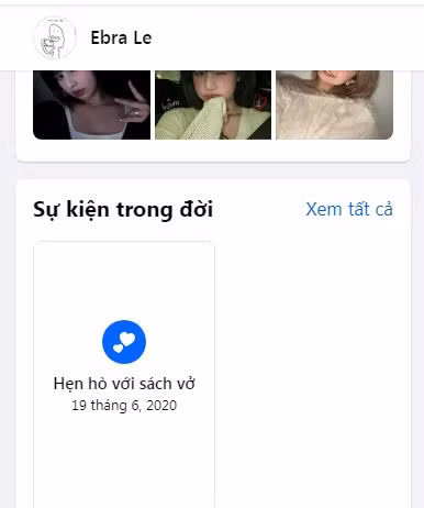 Đặc biệt, trên trang cá nhân, cô nàng để chế độ hẹn hò với "người lạ" cực đặc biệt, đó là "sách vở". Có thể thấy cô nàng rất chăm chỉ học hành.