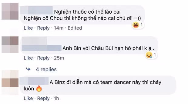 Rapper Binz và Châu Bùi có vẻ như rất được lòng người hâm mộ cả hai bên, khi nghe tin họ đang hẹn hò fan để lại bình luận chúc mừng không ngớt.