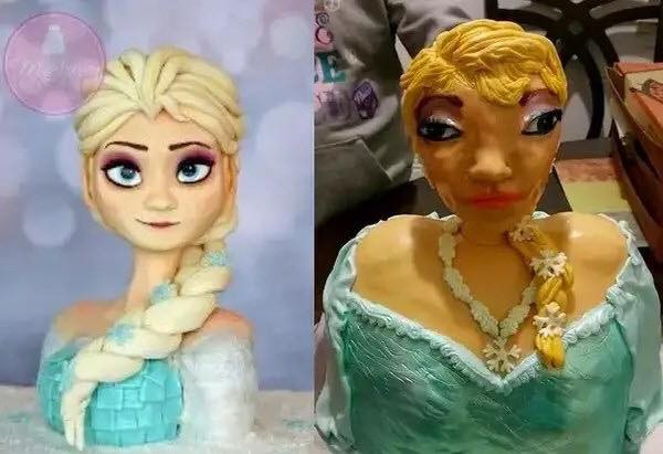 Bằng cách nào đó, trông Elsa creepy đến lạ.