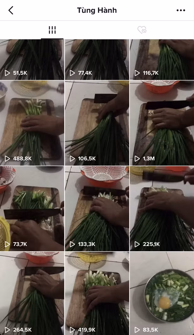 Nhân vật có tên Tùng Hành đã và đang thu hút sự chú ý của rất nhiều người trên TikTok bởi độ "cuồng hành" của mình. Chỉ bằng việc nấu những món ăn ngập hành mà kênh của anh nhận về hàng triệu like.