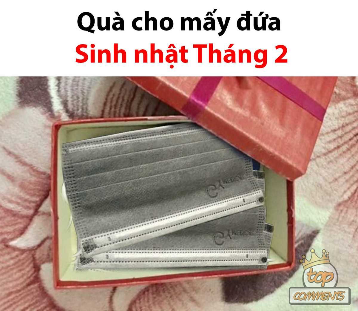 Quà tặng giá trị nhất cho những bạn sinh nhật tháng 2 đó chính là khẩu trang. Giữa thời loạn giá thì đây quả là một món quà vô cùng giá trị.
