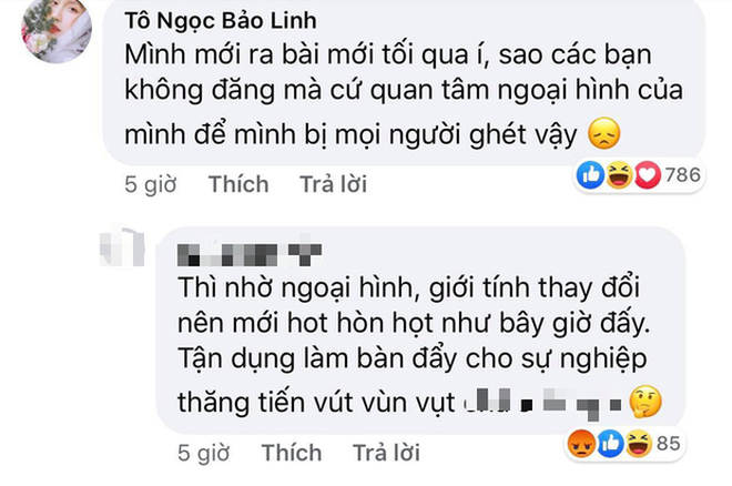 Trước đó, khi có ý kiến cho rằng nhờ thay đổi ngoại hình Lynk Lee mới được chú ý tới, cô chia sẻ cực gắt: "Mình mới ra bài mới sao các bạn không quan tâm mà cứ đem chuyện ngoại hình của mình ra nói để mình bị ghét thêm vậy".
