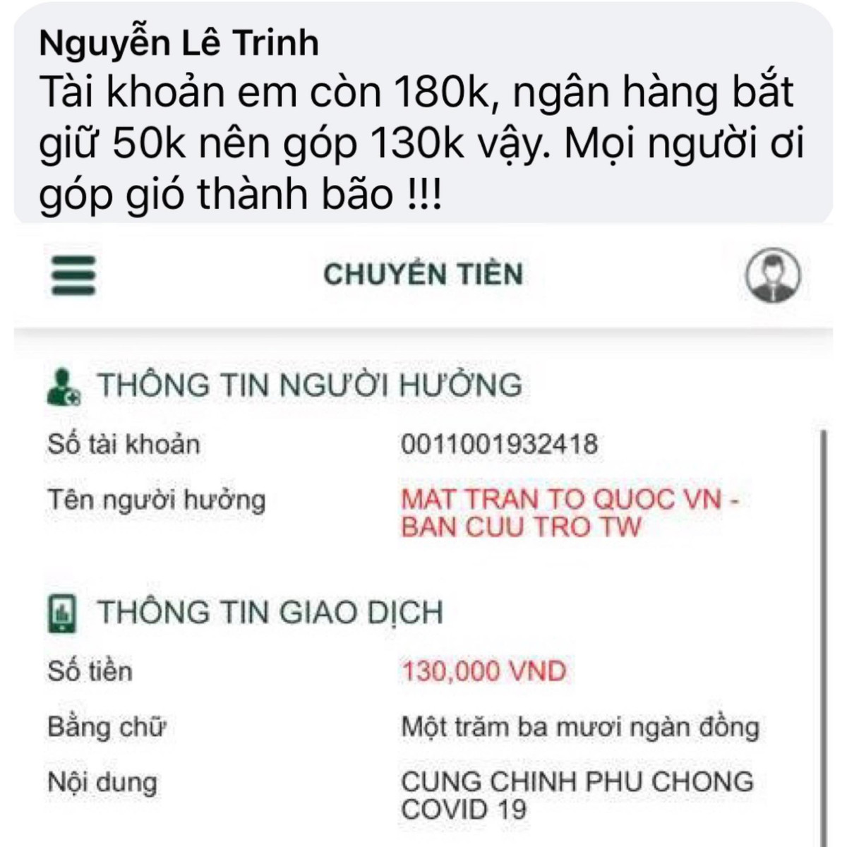 Tài khoản có bao nhiêu góp bấy nhiêu, không cần phải suy nghĩ.