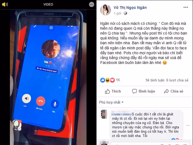 Có vẻ như Ngân 98 rất tự tin dành phần thắng khi bị người tình cũ Lương Bằng Quang đòi khởi kiện. Bởi trước đó, hot girl thị phi này đã tuyên bố có bằng chứng xác thực tố Yaya Trương Nhi ngoại tình thông qua cuộc trò chuyện đã được cô ghi âm lại.