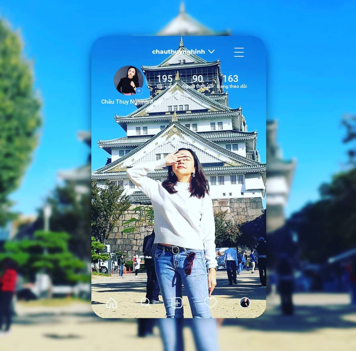 Vậy là xong, kết quả sẽ có trong 1 phút với hiệu ứng cực đẹp. Lưu ý trước đó chính là các hình ảnh nên chỉnh sửa màu, hiệu ứng và độ nét cho ưng ý mới thực hiện hai ước đơn giản trên. Ảnh: chauthuynghinh