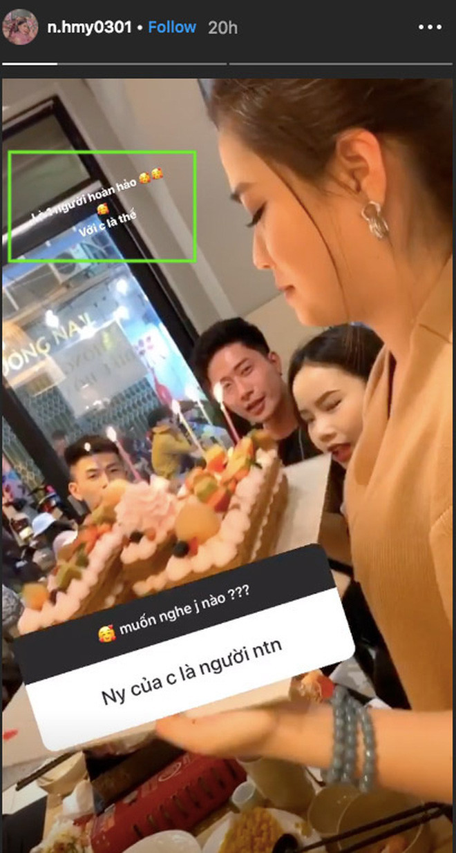 Huyền My còn cho biết người yêu cô nàng là một người hoàn hảo, không có điểm gì đáng chê trách.