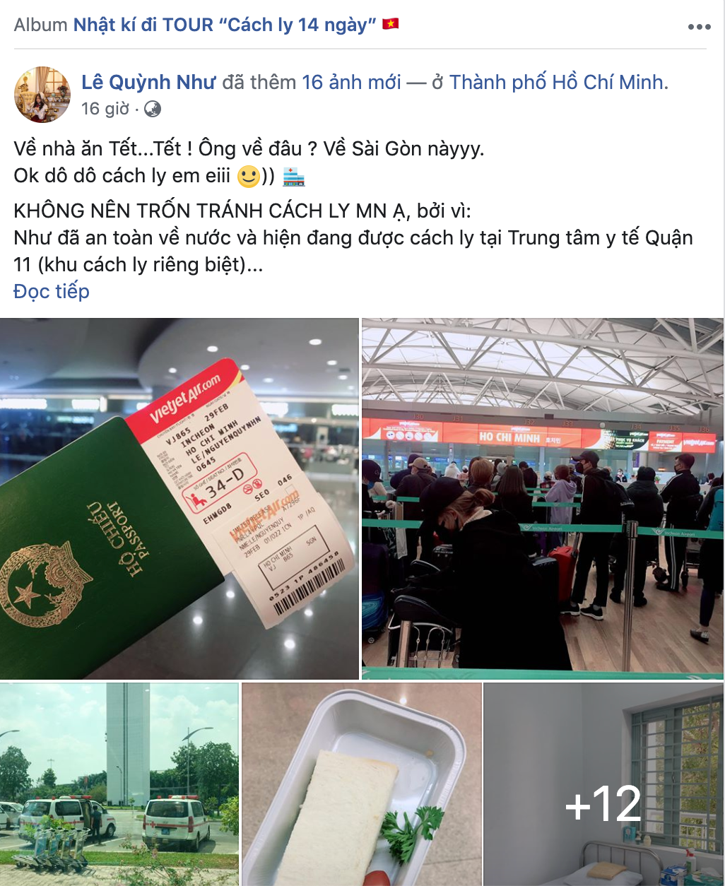 Gai xinh ke hanh trinh cach ly Covid-19 khien dan mang...