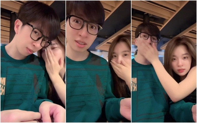 Cả 2 thường xuyên có những hành động thân mật trên livestream.