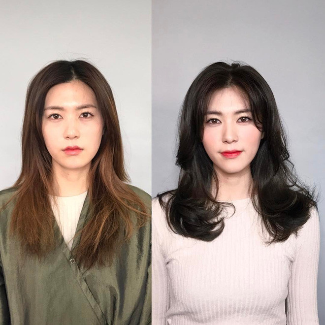 Nhìn thế này có ai nghĩ đây là một người không? Vẻ ngoài trước và sau khi thay đổi kiểu tóc dường như chẳng liên quan gì tới nhau.