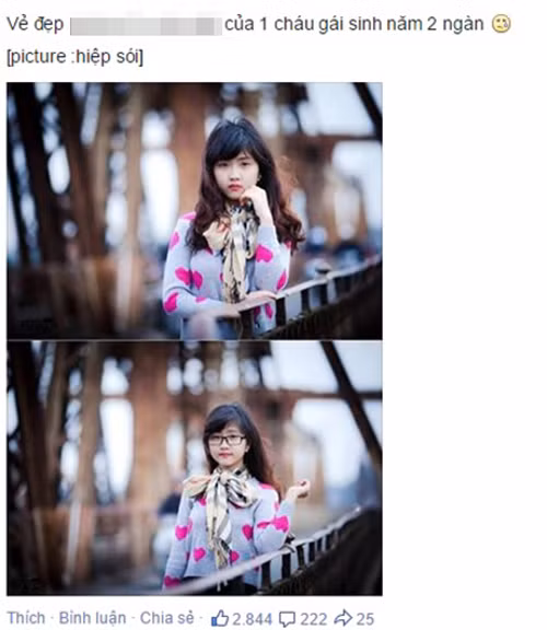 Bức ảnh cô bé Đinh Xuân Hòa thuộc thế hệ 10x (sinh ra trong những năm 2000) đã được chia sẻ, thu hút hàng ngàn lượt Like và bình luận. Cư dân mạng dành nhiều lời khen ngợi về vẻ xinh xắn cô bé. 