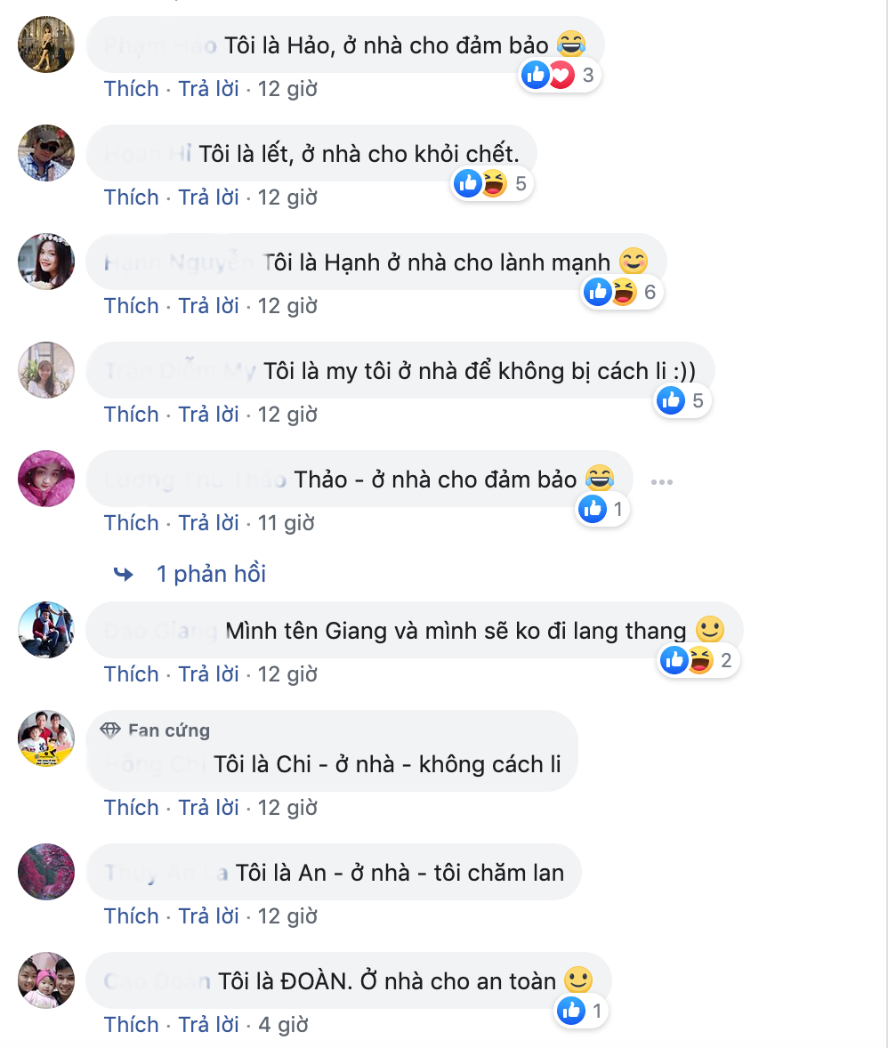 Những người không thể chụp ảnh thì sẽ bình luận để lan truyền trò chơi tới mọi người.