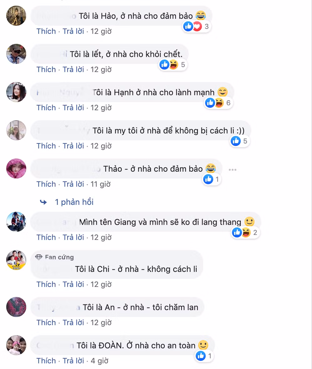 Những người không thể chụp ảnh thì sẽ bình luận để lan truyền trò chơi tới mọi người.