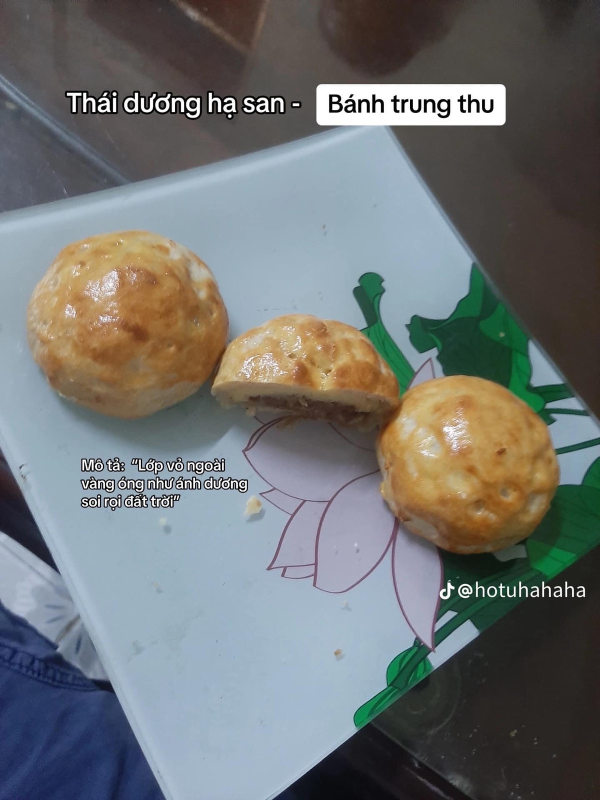 Thái dương hạ san: bánh trung thu.
