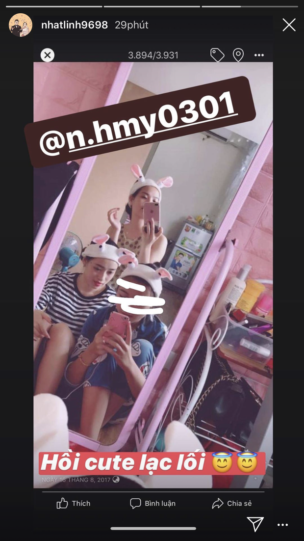 "Số phận chắc giống nhau, thiệt thòi, cay đắng nếm đủ nhưng không làm hại đến ai cũng không cướp đi của ai bất cứ thứ gì cả. Không bao giờ hổ thẹn với lương tâm" - Vợ Phan Văn Đức ám chỉ việc cả hai đều yêu cầu thủ và từng bị dính phải những tin đồn không hay.