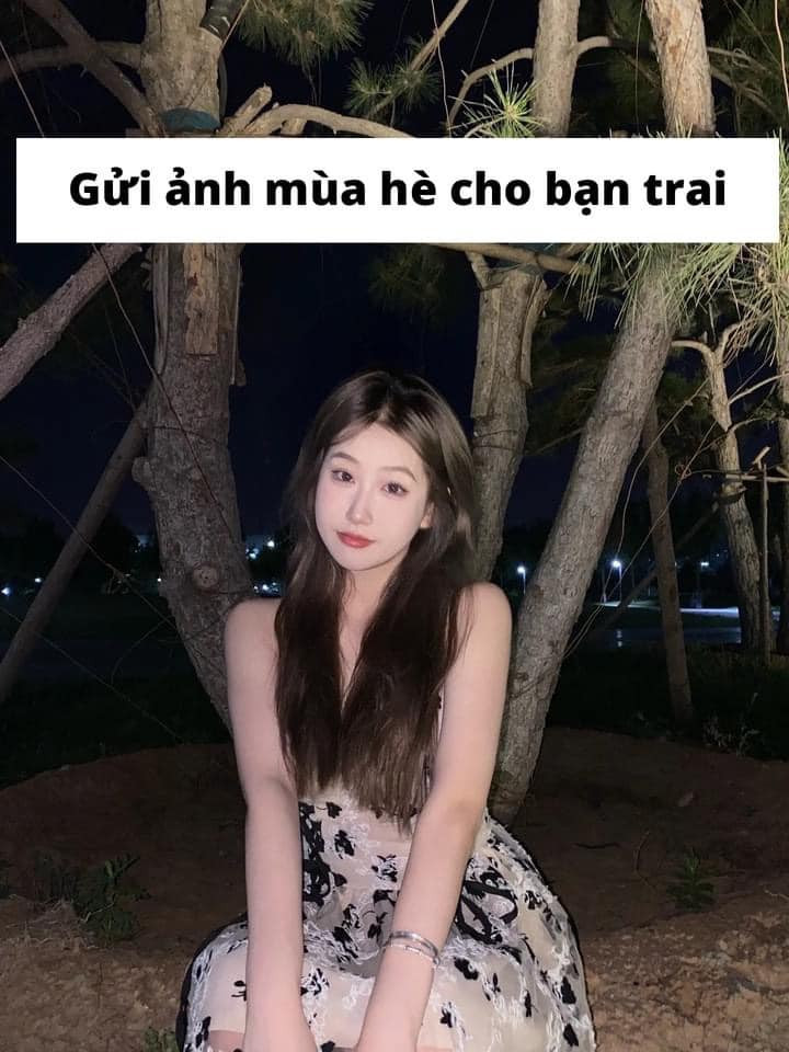 Gửi anh mùa hè cho bạn trai: một cô gái với vẻ ngoài thanh tú, tươi mát.