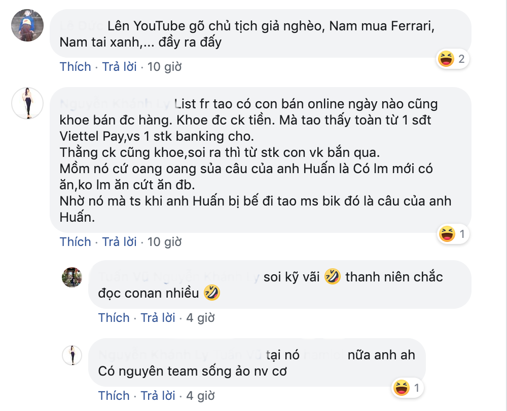 Khi bạn bán hàng online ế khách nhưng vẫn muốn "phông bạt" thì làm gì? Đơn giản thôi chỉ cần sở hữu vài tài khoản ngân hàng, bắn tiền qua lại rồi lên mạng "làm màu" thế là xong. Thậm chí có thể rủ nguyên một nhóm cùng "sống ảo".