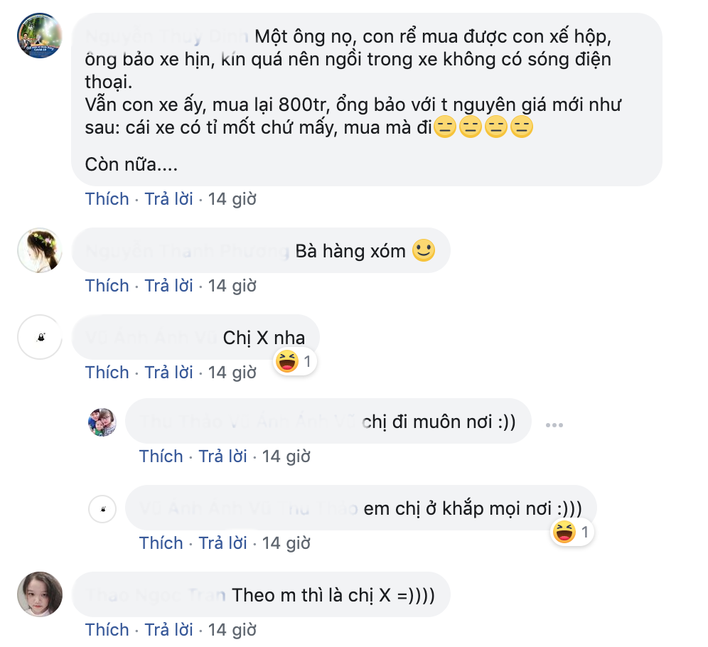 Mua xe thanh lý nhưng báo giá như xe mới, lại còn kín quá mất cả sóng điện thoại, nghe vừa vô lý lại vừa kém thuyết phục.