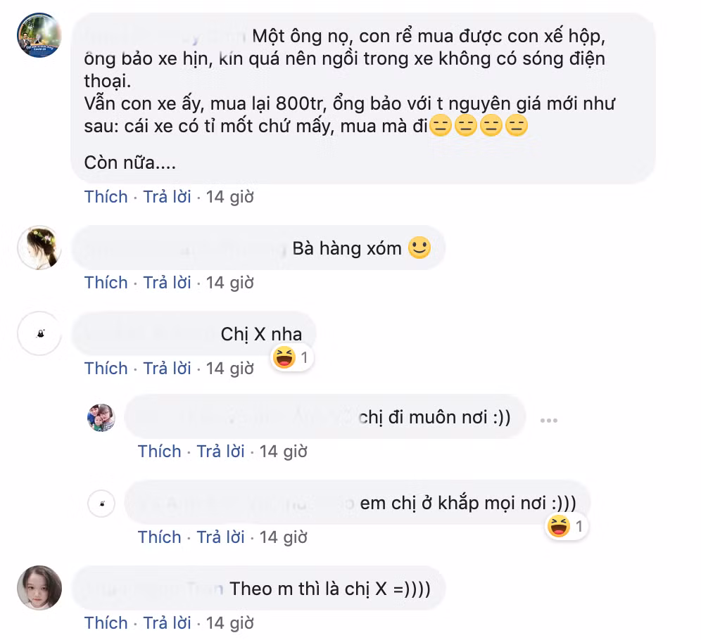 Mua xe thanh lý nhưng báo giá như xe mới, lại còn kín quá mất cả sóng điện thoại, nghe vừa vô lý lại vừa kém thuyết phục.