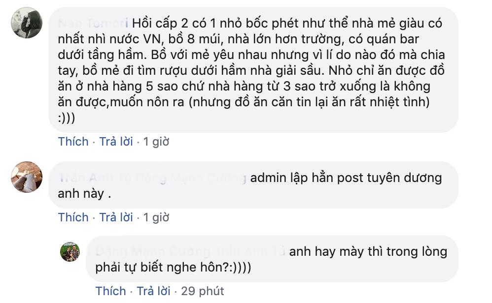 Rich kid giàu nhất nhì Việt Nam, mở cả quán bar dưới tầng hầm, chỉ dùng bữa ở nhà hàng 5 sao, câu chuyện được dựng lên bởi một thánh "nổ" xem quá nhiều phim Hàn Quốc đây rồi.