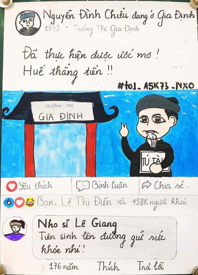 Nét vẽ ngộ nghĩnh, dễ thương, nội dung ngắn gọn, xúc tích giúp cho các bạn học sinh tiếp cận môn Văn dễ dàng hơn.