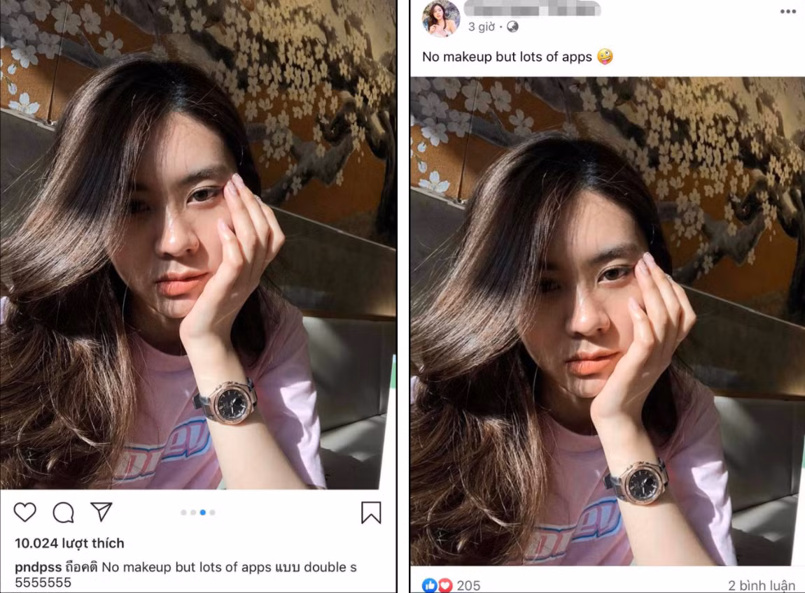 Thậm chí trạng thái đính kèm ảnh cũng mượn luôn cho đỡ phải suy nghĩ.