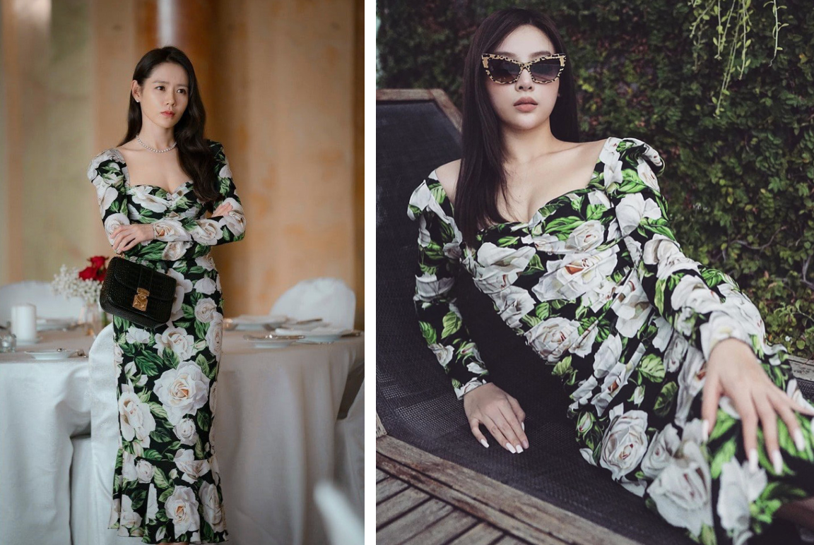 Được biết, chiếc váy Huyền Baby và Se Ri đụng hàng nằm trong bộ sưu tập Thu Đông 2019 của Dolce &amp; Gabbana có giá lên tới hơn 2.500 USD (khoảng 58 triệu đồng). Đúng là chỉ có fan girl vững kinh tế như Huyền Baby mới có tiền bạc để mặc váy giống idol.