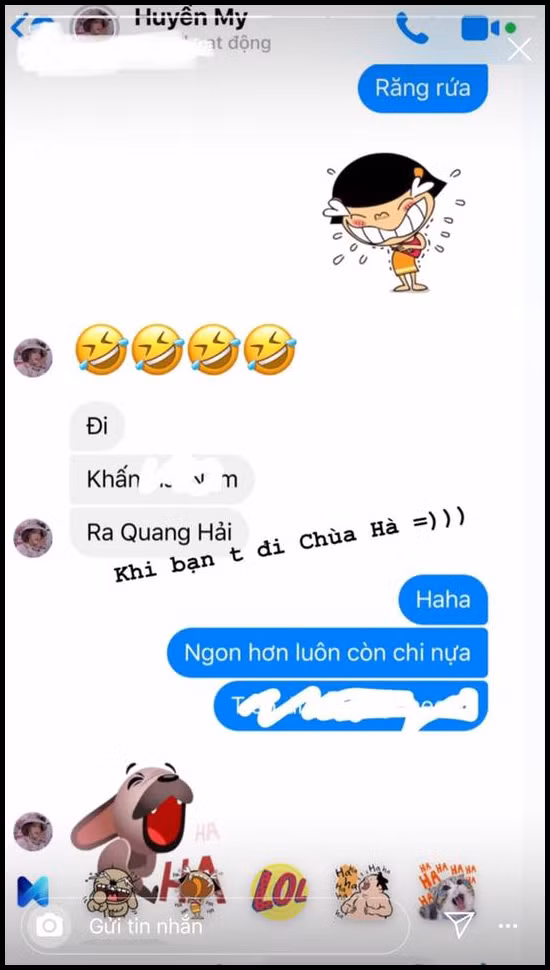 Mới đây, một tin nhắn xuất hiện trên mạng xã hội với nội dung Huyền My đi chùa Hà cầu duyên thì ra tên Quang Hải khiến chuyện hẹn hò của cặp đôi càng có thêm cơ sở để khẳng định.
