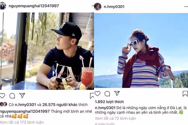 Trong 3 ngày nghỉ xả trại trước khi lên đường sang Thái Lan dự VCK U23 Châu Á 2020, Quang Hải và Huyền My cùng check-in Đà Lạt khiến người hâm mộ nghi ngờ cả hai hẹn hò với nhau.