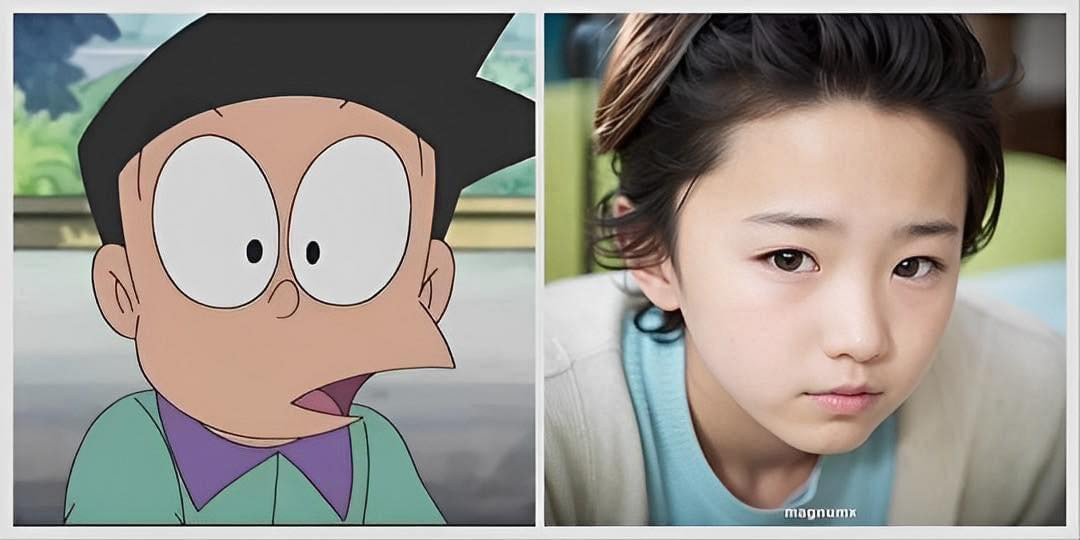 Anh chàng Xeko ngoài đời được AI vẽ nên có nét nữ tính, mềm mại hơn nhiều so với truyện.