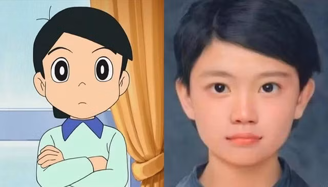 Dekisugi - nhân vật được miêu tả học giỏi, thư sinh trong truyện với mái tóc bổ luống lệch khi bước ra đời thực với sự hỗ trợ của AI khiến nhiều người phải công nhận là quá giống.