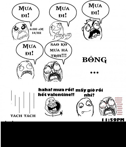 Nhiều lúc, họ cũng đã thành công với đàn cầu mưa Valentine của mình.