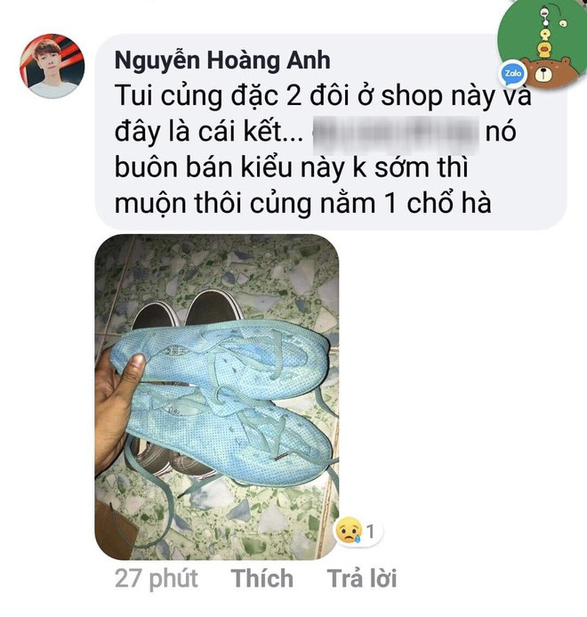 Thậm chí có người được giao cho một đôi giày cũ, nát và không thể sử dụng được.